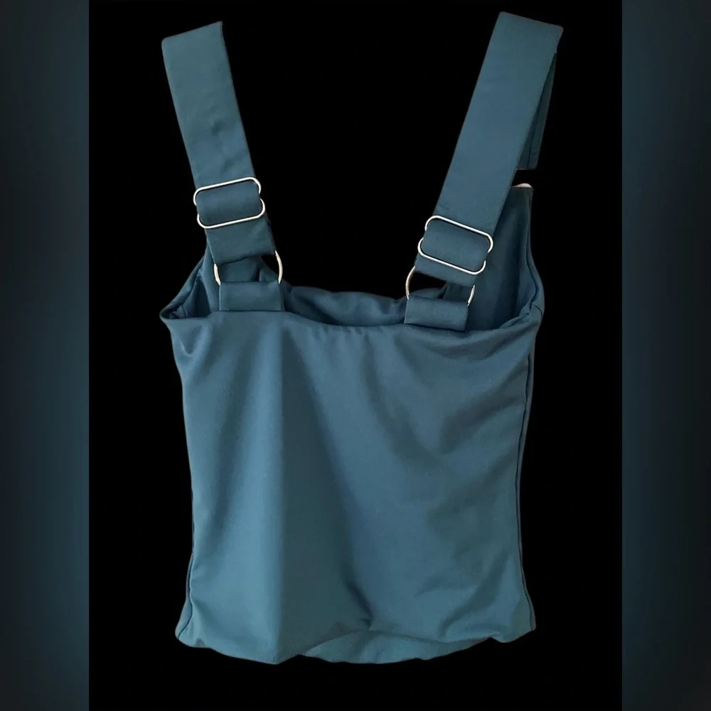 EUC Rad Tween Charlotte Tankini Top Teal size 10